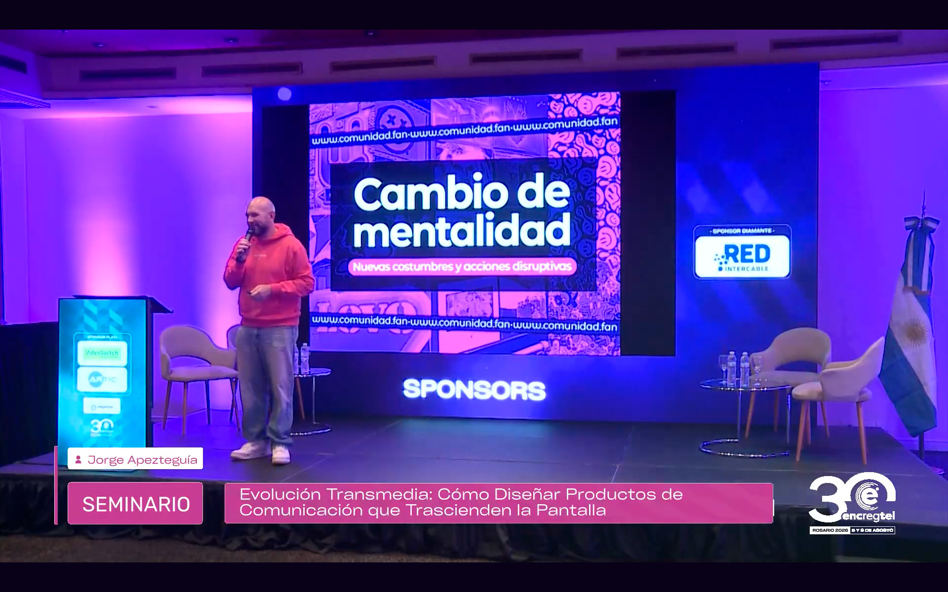 Ver Seminario Evolución Transmedia - Apezteguía #EncRegTel2026